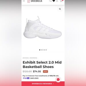 Like new, worn for one practice before quitting sport, basketball shoes